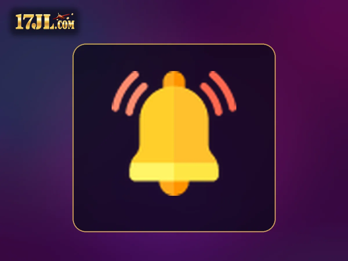 17JL app download visual featuring Notification bell icon