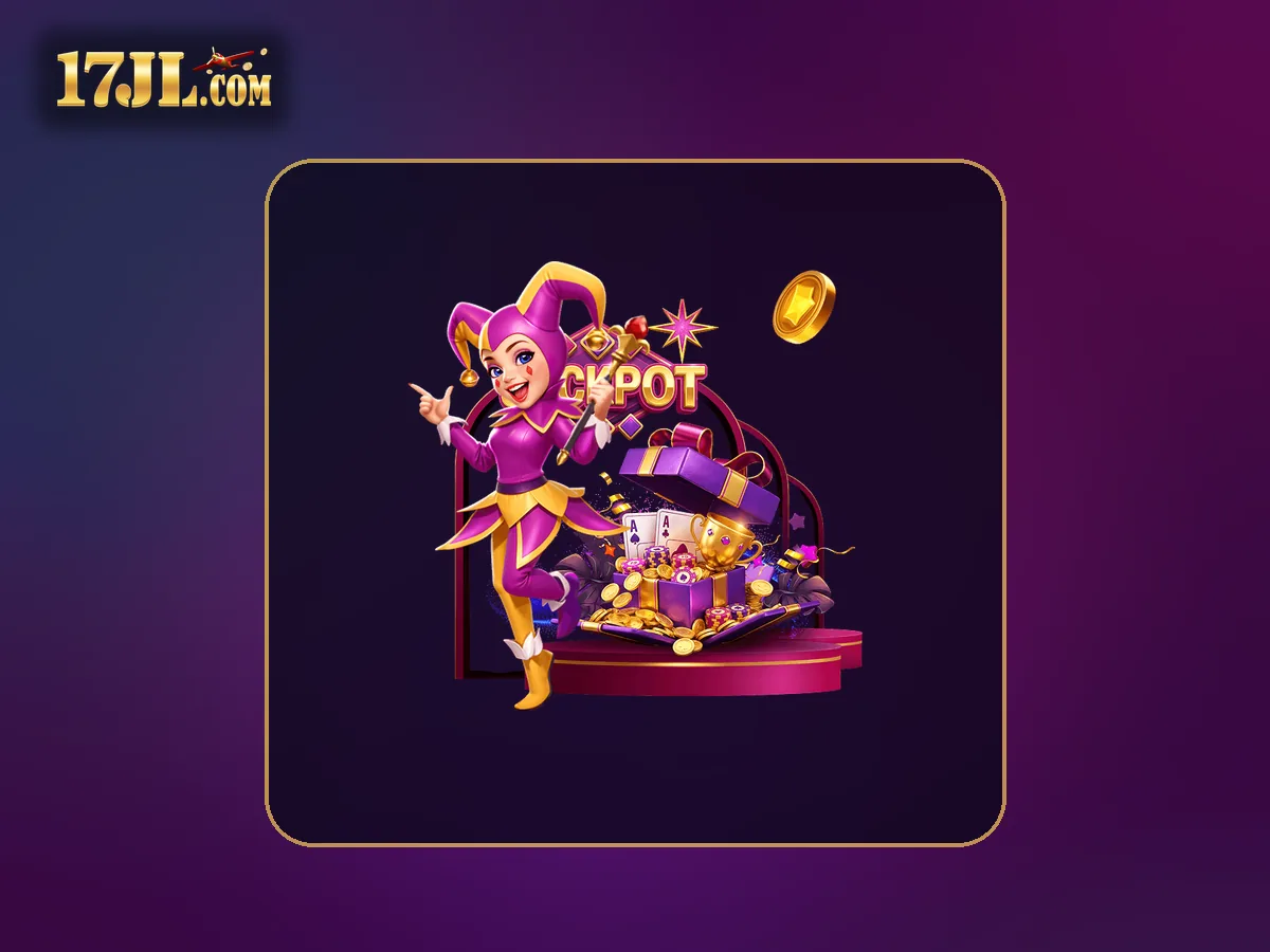 17JL promotions visual featuring Jackpot jester decoration